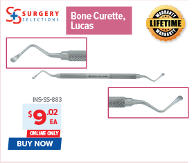 Surgery Selections Bone Curette, Lucas